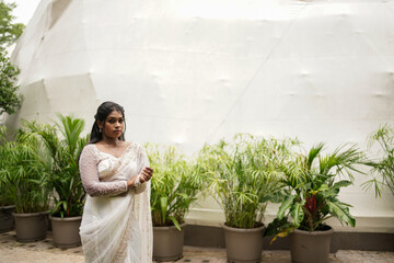 south Asian, wedding photography, woman, Christian wedding, outdoor, beautiful natural background,...
