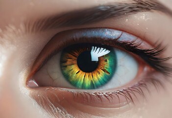 Fototapeta premium close up of female eye