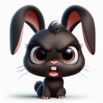 3d rendered illustration of a bunny