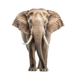 Asian elephant isolated on transparent or white background