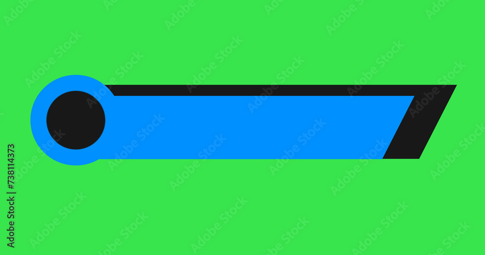 Wall mural in and out animated simple lower third title banner infographic animation. hud call out titles actio