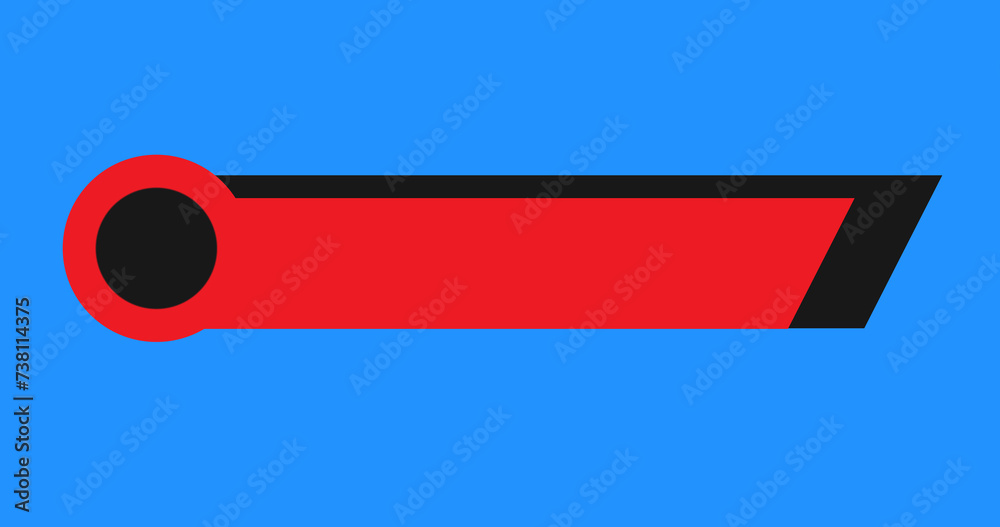 Wall mural in and out animated simple lower third title banner infographic animation. hud call out titles actio