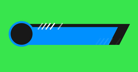 In and out animated simple lower third title banner infographic animation. Hud call out titles action bar technology elements ready to use. Data representation video intro asset with copy space.