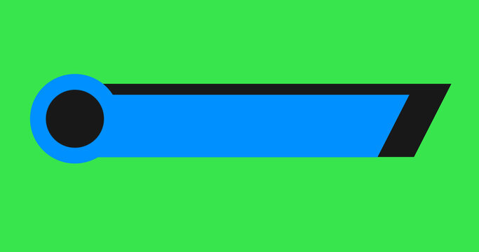 In and out animated simple lower third title banner infographic animation. Hud call out titles action bar technology elements ready to use. Data representation video intro asset with copy space.