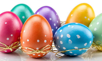 Fototapeta na wymiar Capture the symbolism of a colorful Easter eggs | The Easter season | Easter Egg Monday