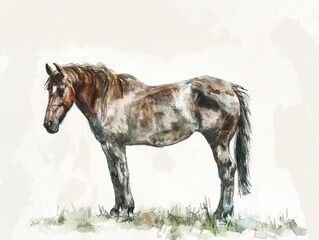 Horse Watercolor