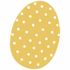 Egg with a golden Easter pattern.