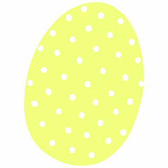 Egg with Easter holiday pattern.