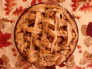 Apple pie at thanksgiving
