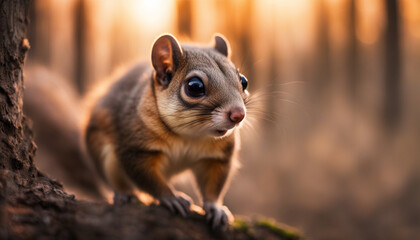 Obraz premium Photo of flying squirrel , wild photography