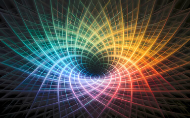 Obraz premium Gabriel Dawe's Ethereal Style - Energy Of Colors Explode, Burst Off
