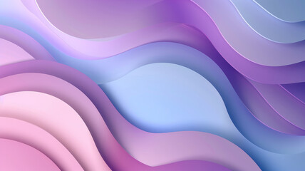 Wavy curved abstracted painted background with 3D vertical waves in gradient in trendy purple, red, blue colors