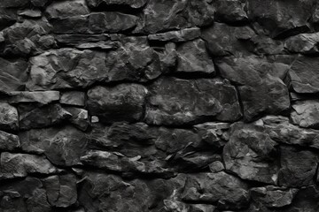 Dark rough seamless stone wall texture background