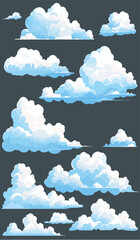 Image of blue sky with clouds printed on Printed Glass Basin Splashbacks