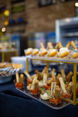 Delectable appetizers beautifully displayed on a table ready to be enjoyed