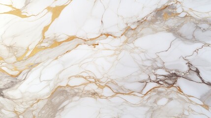 Golden veins on white marble texture