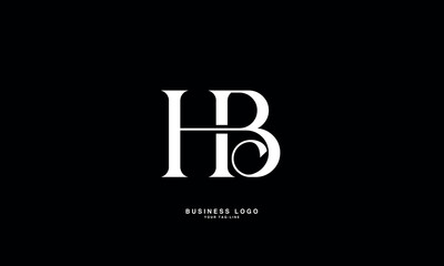 HB, BH, B, H, Abstract Letters Logo Monogram