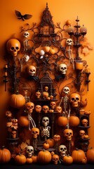 Fototapeta premium Spooky Halloween Decorations