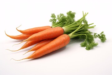 a bunch of carrots with leaves