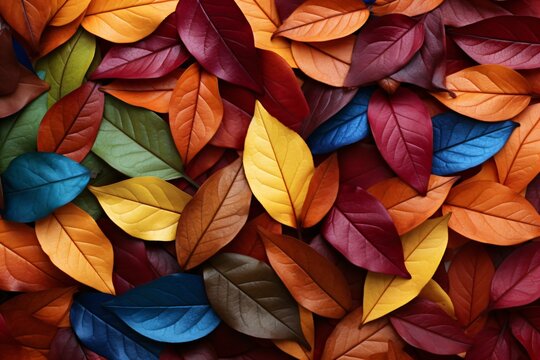 Autumn leaves seamless pattern wallpaper