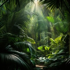 The Dense Green Plants of the Jungle