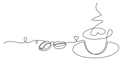 cup of coffee with heart