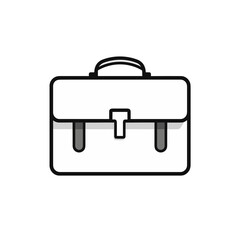 briefcase vector illustration isolated transparent background logo, cut out or cutout t-shirt print design