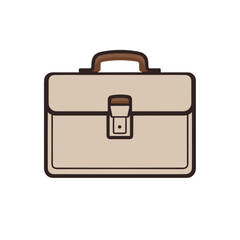 briefcase vector illustration isolated transparent background logo, cut out or cutout t-shirt print design