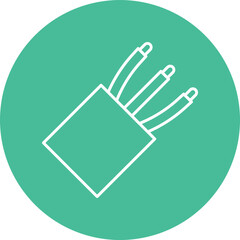 Wires Line Filled Icon