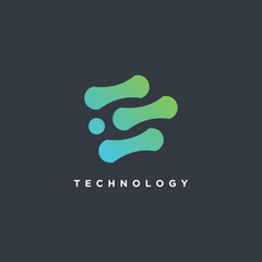 Letter E logo vector design element icon style with creative idea