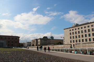 old buildings and historical place (topographie des terrors) in berlin in germany 