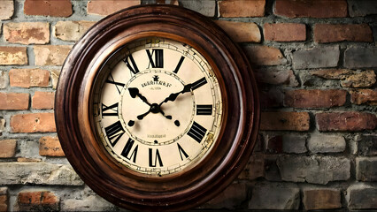 Fototapeta na wymiar antique, time, wall, clock, wall clock, vintage wall, clock on a wall, HD