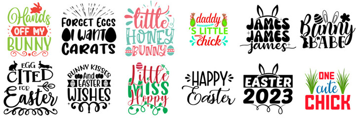 Vibrant Easter and Holiday Labels And Badges Collection Vector Illustration for Printing Press, Logo, Book Cover