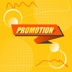 Promotion sale illustration banner template design. Super sale discount banner promotion background. Special offer mega sale banner promotion template.