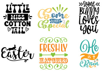 Elegant Easter and Spring Inscription Set Vector Illustration for Vouchers, Banner, Packaging