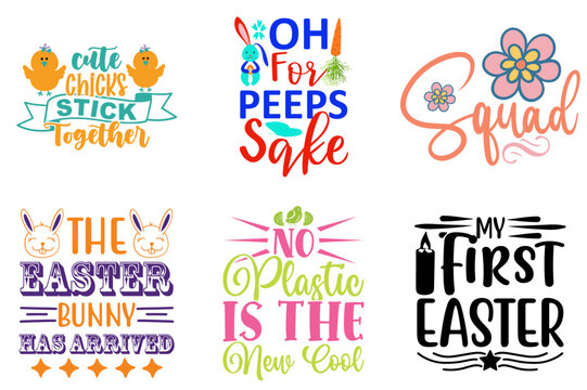 Classic Easter Day Calligraphy Collection Vector Illustration for Advertising, Presentation, Printing Press