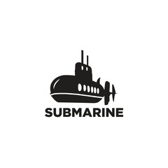 Submarine Logo Design Vector