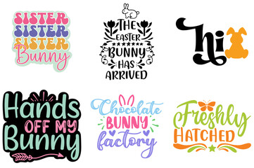 Elegant Easter and Holiday Phrase Set Vector Illustration for Wrapping Paper, Magazine, Announcement
