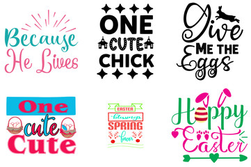 Vibrant Easter and Holiday Phrase Collection Vector Illustration for Motion Graphics, Mug Design, Infographic
