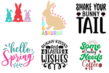 Vibrant Easter and Holiday Phrase Collection Vector Illustration for Greeting Card, Infographic, Social Media Post