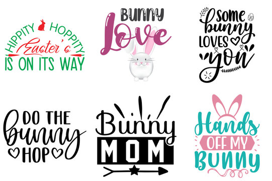 Vibrant Easter and Holiday Quotes Bundle Vector Illustration for Presentation, Greeting Card, Holiday Cards