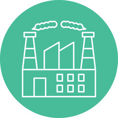 Power Plant Line Filled Icon
