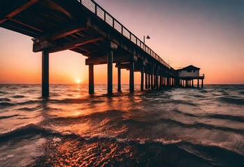 Fototapeta premium sunset on the beach