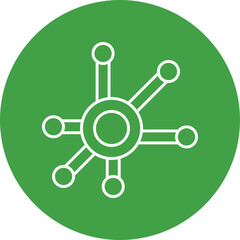 Network Line Filled Icon