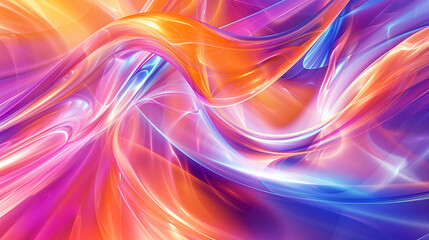 Fototapeta premium Colorful background with abstract glowing waves . Wallpaper. Background. Textures.