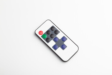 Minimalist Remote Control with Vibrant Buttons
