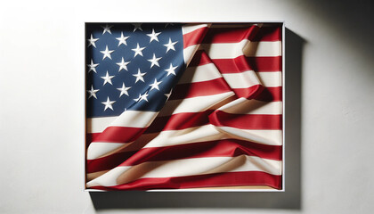 American Flag on Canvas Celebrating Patriotic Pride and Heritage