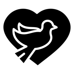 Dove Icon Element For Design