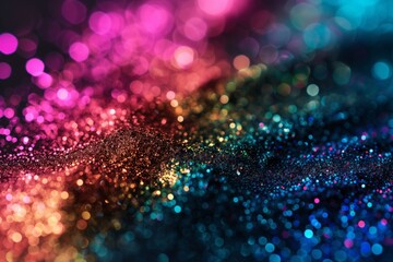Vibrant holographic color glitter