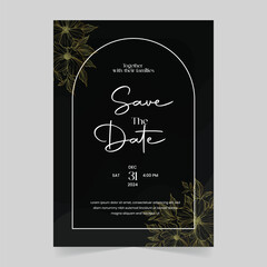 Print Ready Wedding Invitation Card Vector Templates